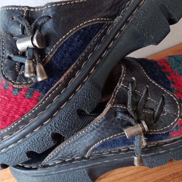 Double H Aztec Wool Leather Clogs - Picture 13 of 14